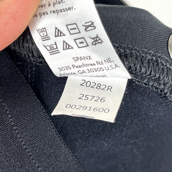 Spanx Leather-Like Ankle Skinny Pant Womens Large Brown Stretch Pull On Cropped - Picture 14 of 14